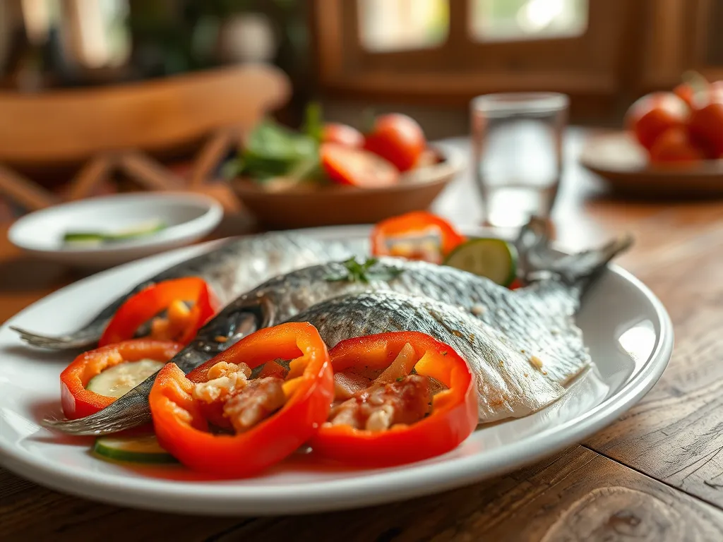 Przepis matiasy w oleju z papryką i ogórkiem