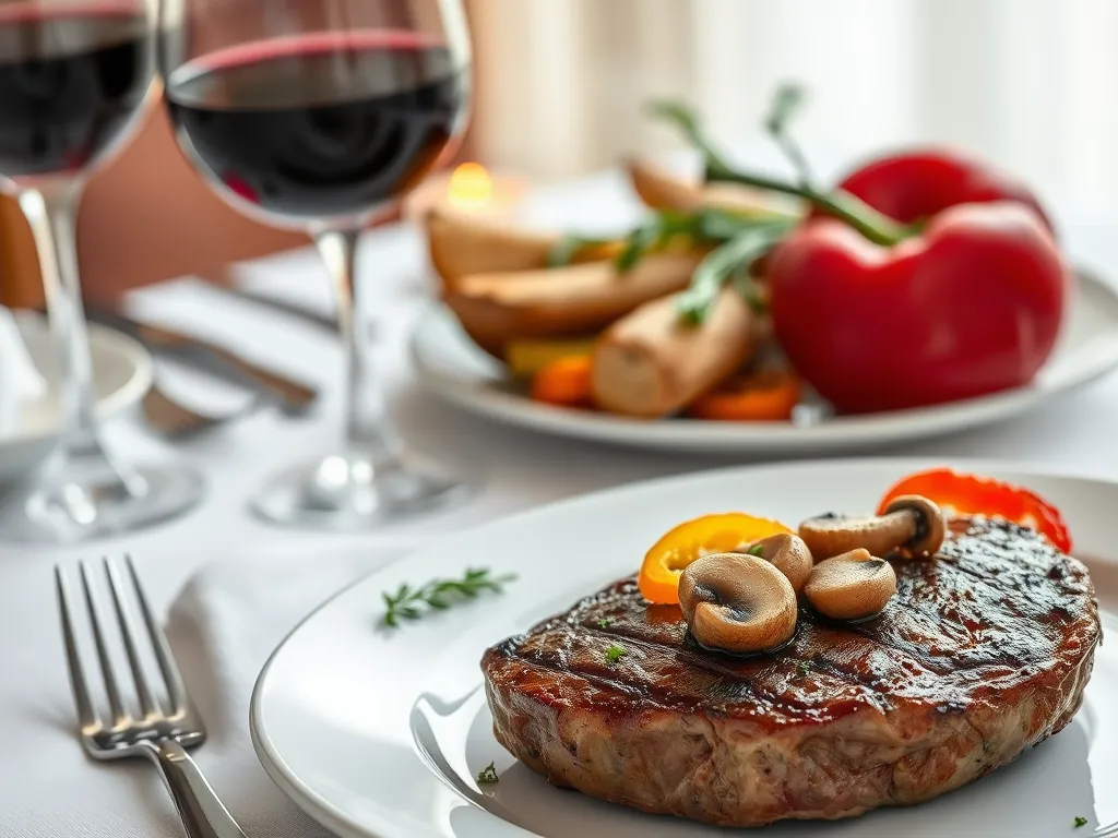 Karkówka z pieczarkami i papryką – przepis