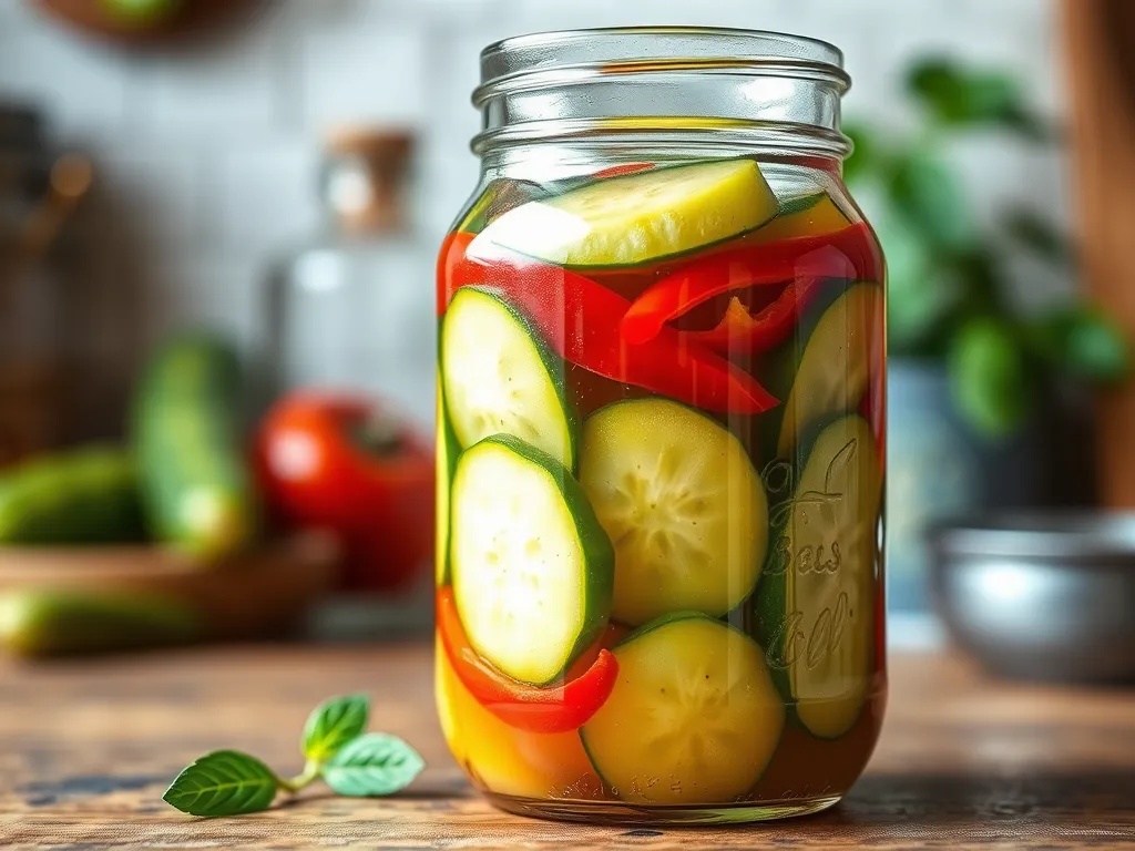 Przepis na ogórki z papryką w zalewie słodko-kwaśnej