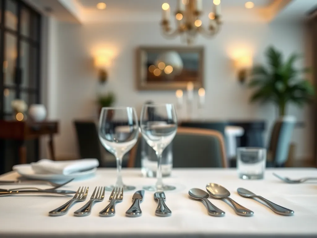 Jak ułożyć sztućce po jednej stronie?