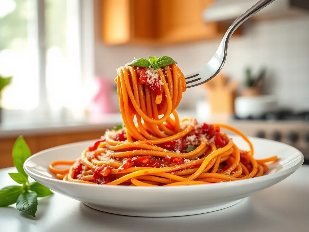 Ile kcal ma talerz spaghetti?