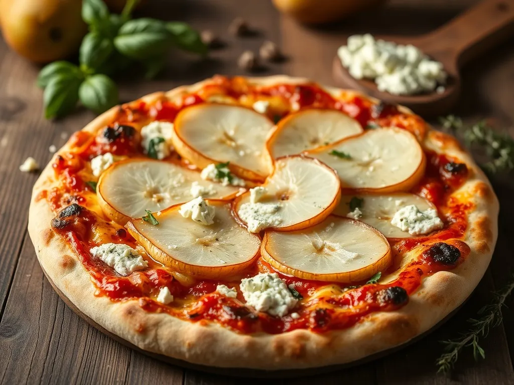 Pizza z gruszką i gorgonzolą: przepis na wyjątkowy smak!